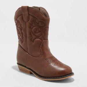 Target Toddler Memphis Zipper Western Boot Size 5- Cat and Jack